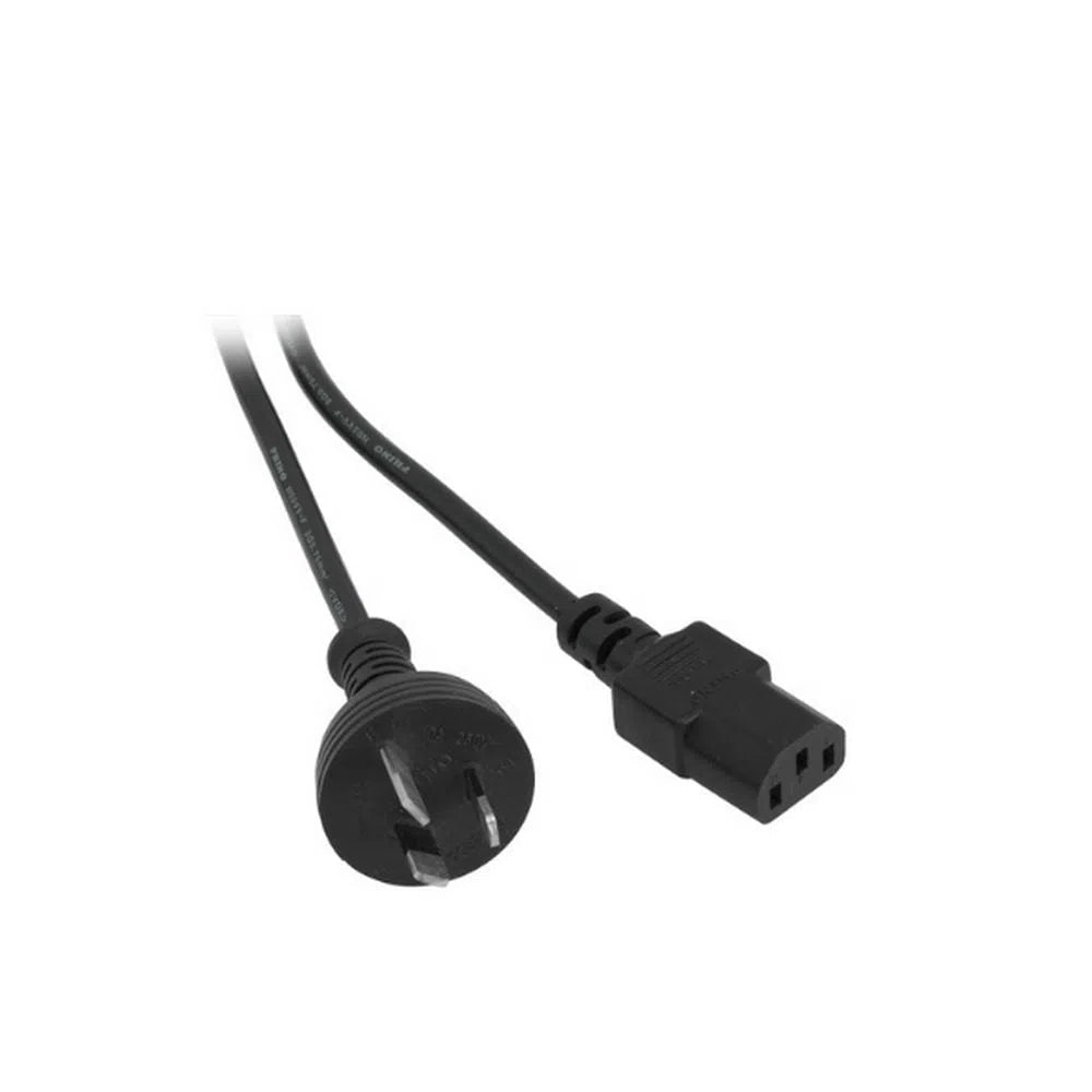 240V Australian Mains Power Lead Cable Cord 3 - Pin to 2x IEC Kettle Plugs - Total Security Equipment